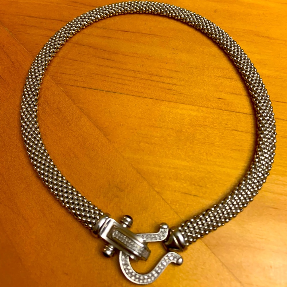 925 sterling silver diamond necklace